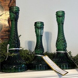 🛑SOLD🛑🆕3 CUPCAKES AND CASHMERE Taper Candleholders, OS